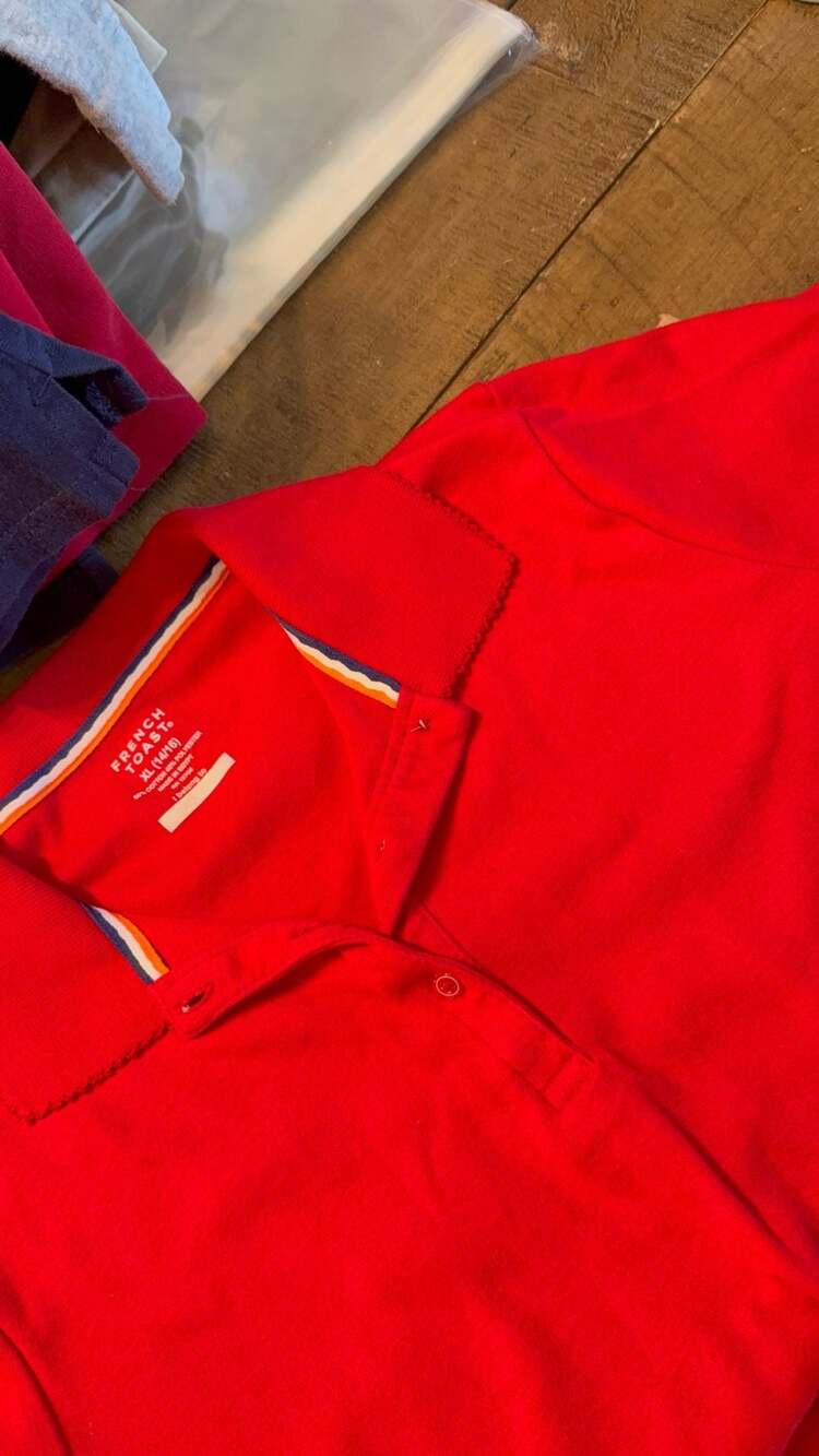 French Toast Red Polo Shirt XL 14/16